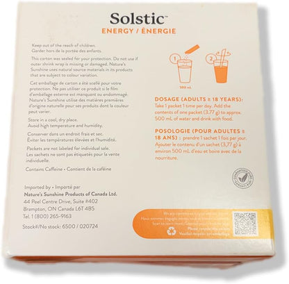 Nature's Sunshine Solstic Energy, 0.14 Ounce each, 30 Count (Pack of 1)