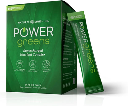 Nature's Sunshine Power Greens - Wholefood Performance Greens (Power Pouch)