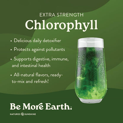 Nature's Sunshine Lymphatic Drainage & Chlorophyll Stick Packs (Lime Flavor) Bundle | Lymphatic, Detox & Immune Support | Liquid Drops + Drink Mix | Cleanse, Energize & Support Overall Wellness