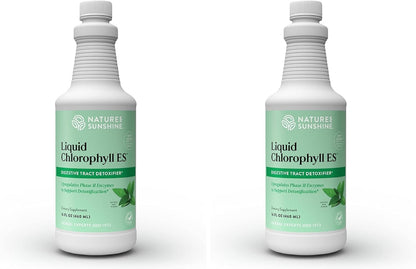 Nature's Sunshine Liquid Chlorophyll - Immunity Support, Detox & Cleanse, Chlorophyll Liquid Drops with Spearmint Oil, Natural Energy Boost, Internal Deodorant - 16 Fl Oz