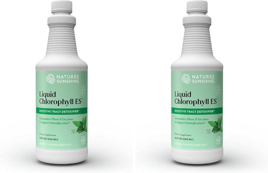 Nature's Sunshine Liquid Chlorophyll - Immunity Support, Detox & Cleanse, Chlorophyll Liquid Drops with Spearmint Oil, Natural Energy Boost, Internal Deodorant - 16 Fl Oz