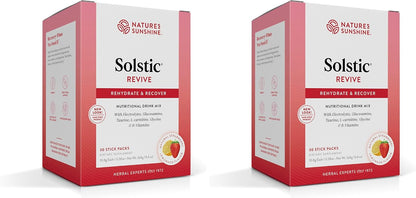 Nature's Sunshine Solstic Revive, 30 Packets | Post Workout Recovery Drink with Vitamin C, Vitamin E, and Calcium to Support Bone Health and Replenish Important Nutrients